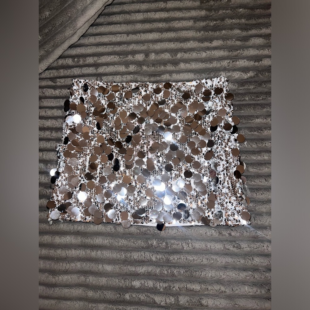 Edikted - Sabina Low-Rise Sequin Mini Skirt XS